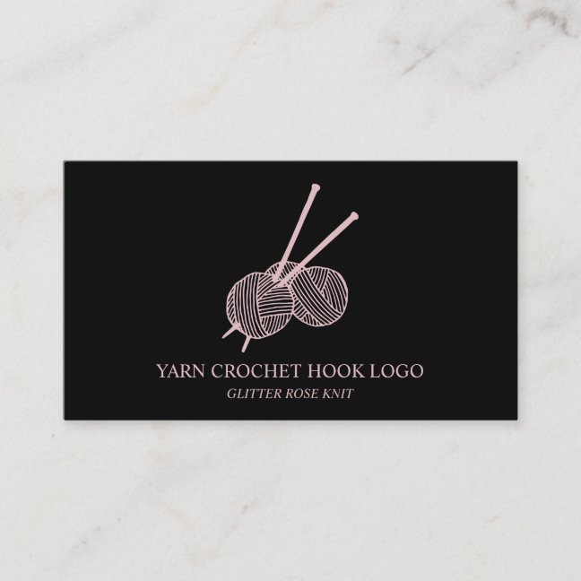 Yarn Crochet Hook Business Card