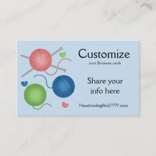 Yarn/Crochet/Knitting Business Cards