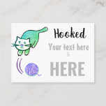 Yarn/Crochet/Knitting Cat Business Card