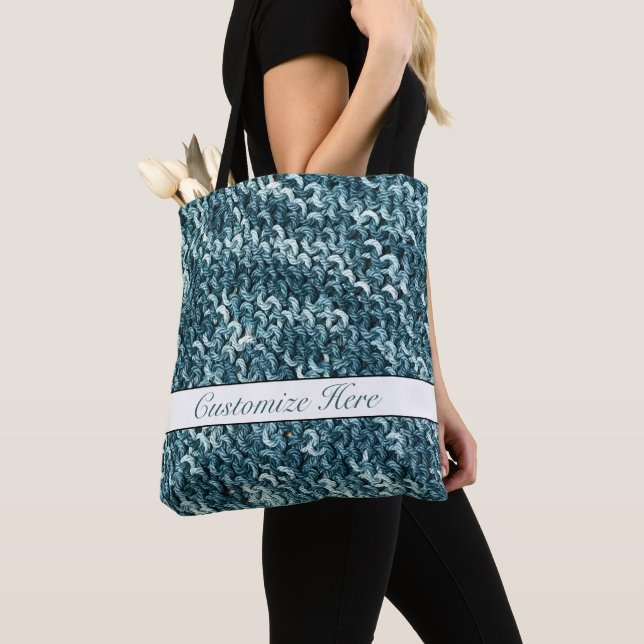 Yarn Crochet Tote Bag (Close Up)