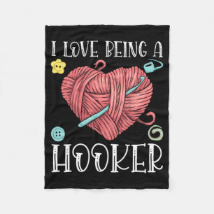 Yarn Crocheting Knitting Day Fleece Blanket