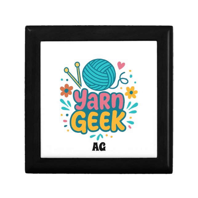Yarn Geek Personalized Keepsake Gift Box (Front)