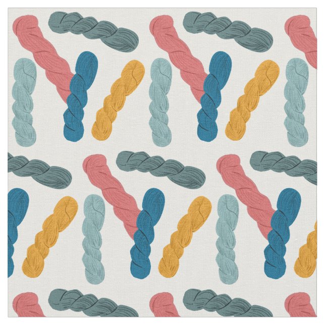 Yarn Hanks Pattern Fabric (Close Up)