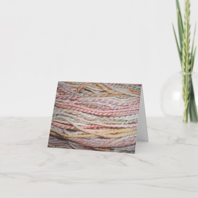 yarn in pinks card (Front)