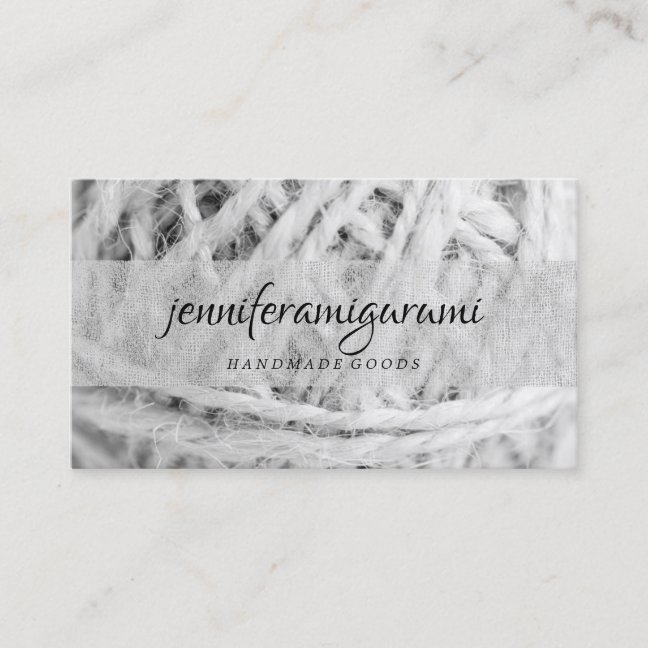 Yarn Knitting Crochet Amigurumi Craft Art Business Card