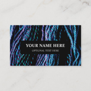 Yarn Knitting Handspun Texture Photograph Business Card