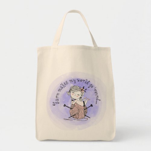 Yarn Makes My World Tote Bag