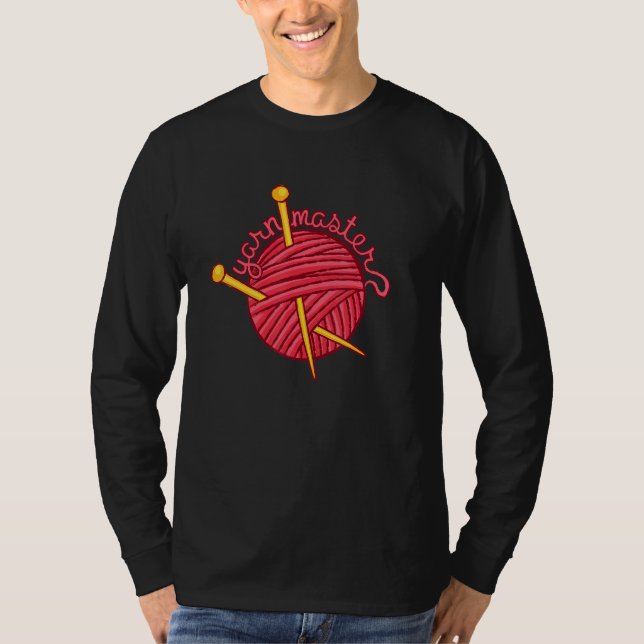 Yarn Needle  I Love Knitting Sewing Quilting Men W T-Shirt (Front)