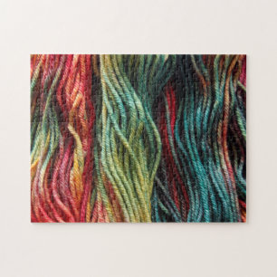 Yarn Red Green Yellow Beautiful Jigsaw Puzzle