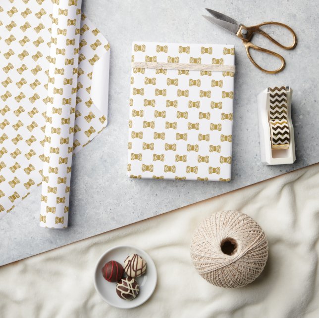 Yarn Skein Crafts • Gold Glitter Texture Wrapping Paper (Crafts)