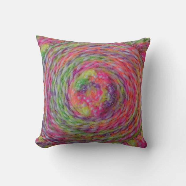Yarn Swirl Pillow (Front)