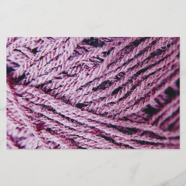 Yarn threads close-up photo custom flyer (Front)
