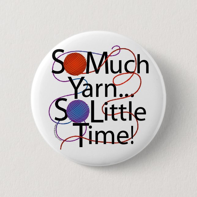 Yarn Time Pinback Button (Front)