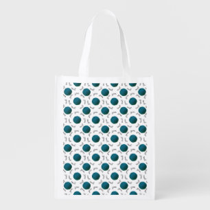 Yarn Yarn Yarn • Teal Yarn Ball Grocery Bag