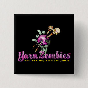 Yarn Zombies Logo Pin