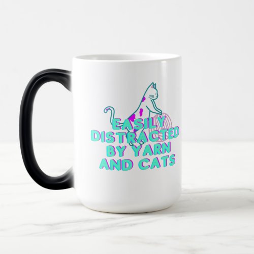 Yarns and Cats Magic Mug