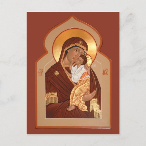 Yaroslavl Mother of God Prayer Card