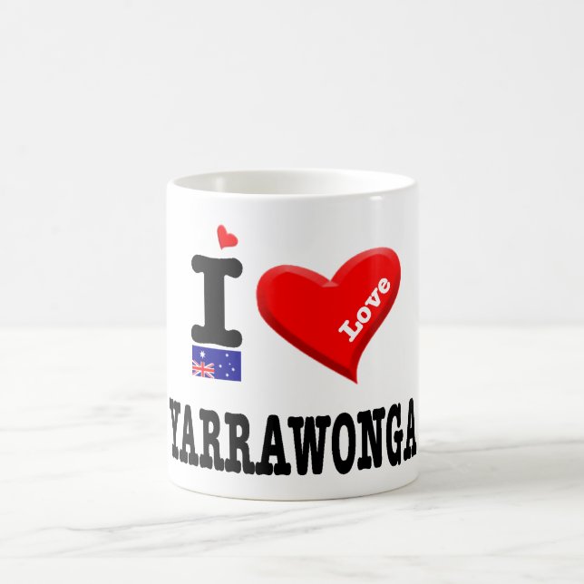 YARRAWONGA - I Love Coffee Mug (Center)
