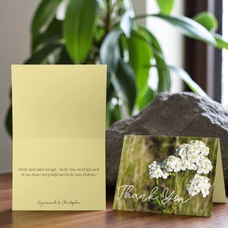 Yarrow Flower Matching Inside Color Personalized