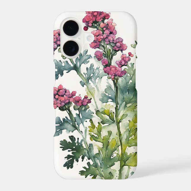 Yarrow - Watercolor flowers Case-Mate iPhone Case (Back)