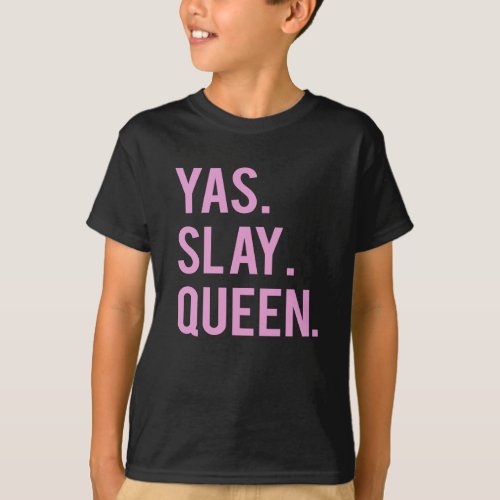 Yas Slay Queen Print 2 T_Shirt