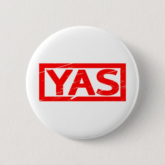 Yas Stamp Button (Front)