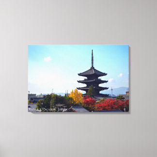 Yasaka Pagoda watching over Kyoto Japan Temple Canvas Print