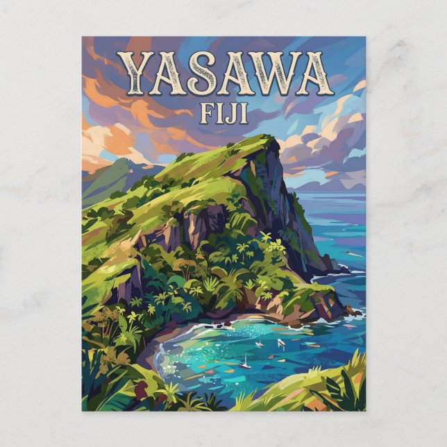 Yasawa Islands Fiji Postcard (Front)