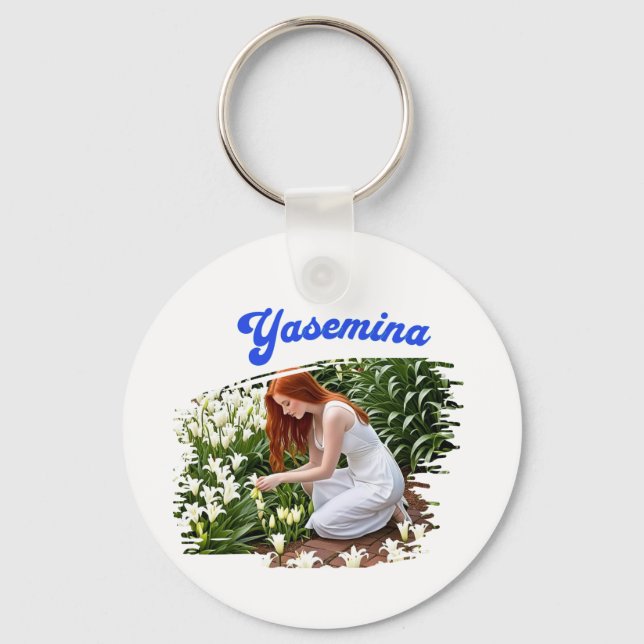"Yasemina"  Keychain (Front)