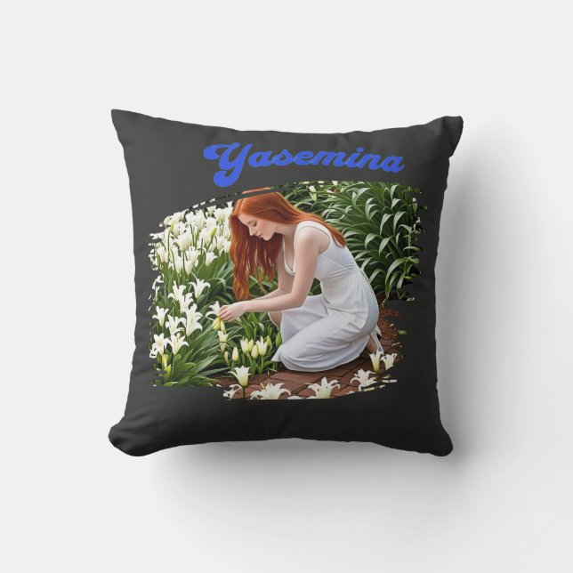 " Yasemina..." Throw Pillow (Front)
