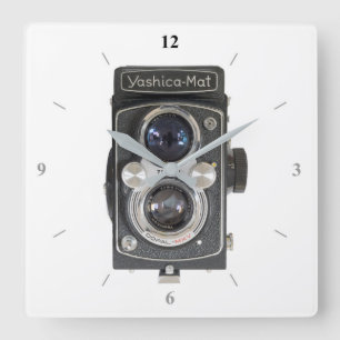Yashica-Mat Square Wall Clock