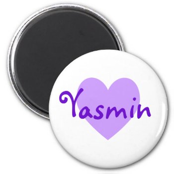 Yasmin In Purple Magnet by purplestuff at Zazzle