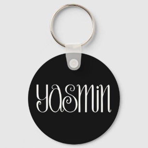 Yasmin white Keyring