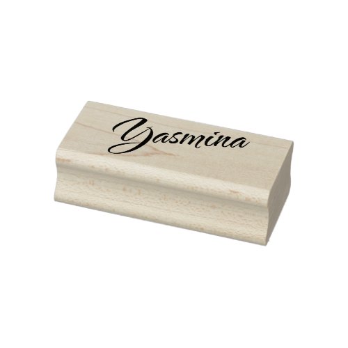 Yasmina name cursive signature rubber stamp