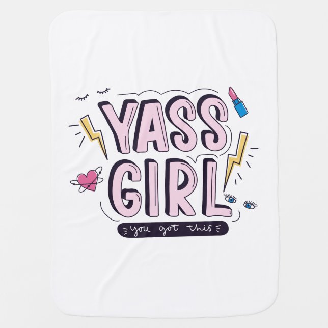 Yass Girl | You Got This Baby Blanket (Front)