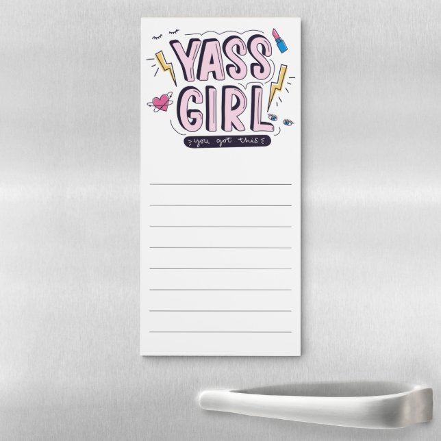 Yass Girl | You Got This Magnetic Notepad (In Situ)