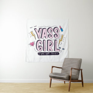 Yass Girl You Got This Tapestry