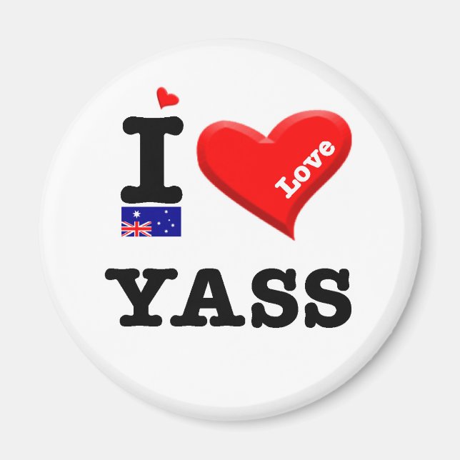 YASS - I Love Magnet (Front)