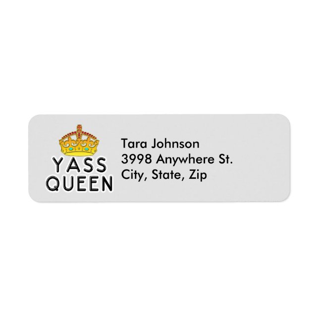 Yass Queen, Yas Kween, You Are the Boss, ZFJG Label (Front)
