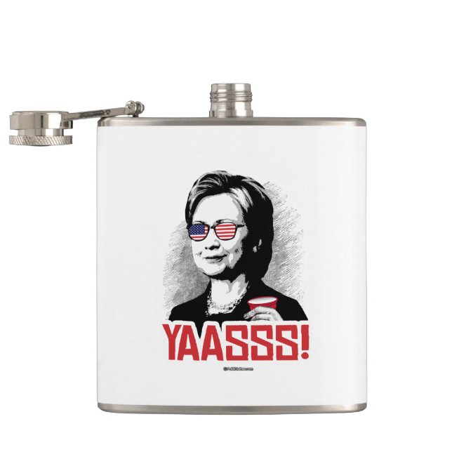 Yasss Hillary - Hillary Party Animal Flask (Opened)