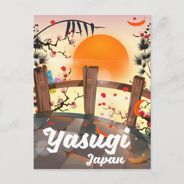 Yasugi Japan Blossom garden Postcard (Front)