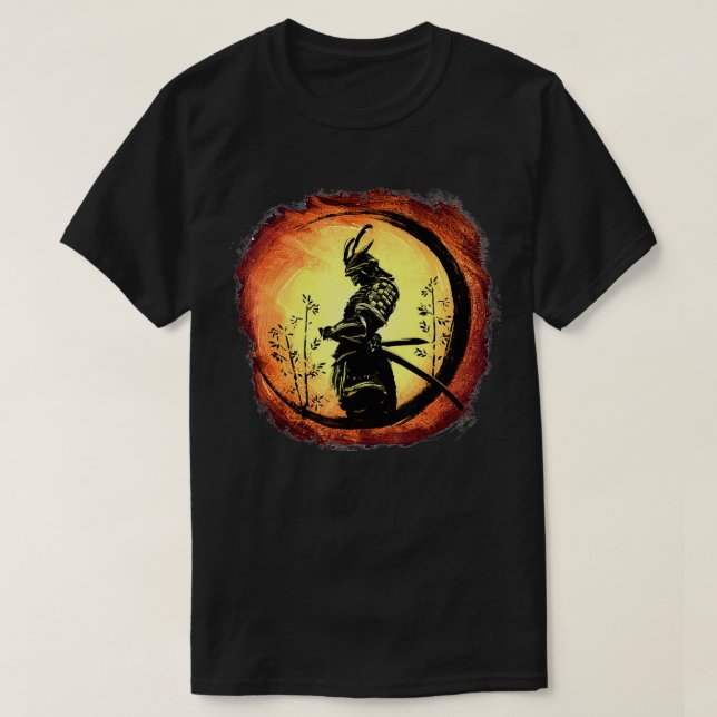 Yasuke Black Japanese Samurai Bushido Warrior Japa T-Shirt (Design Front)