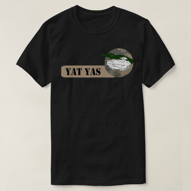 YAT YAS Amtrac AAV Armor Military Veteran  T-Shirt (Design Front)