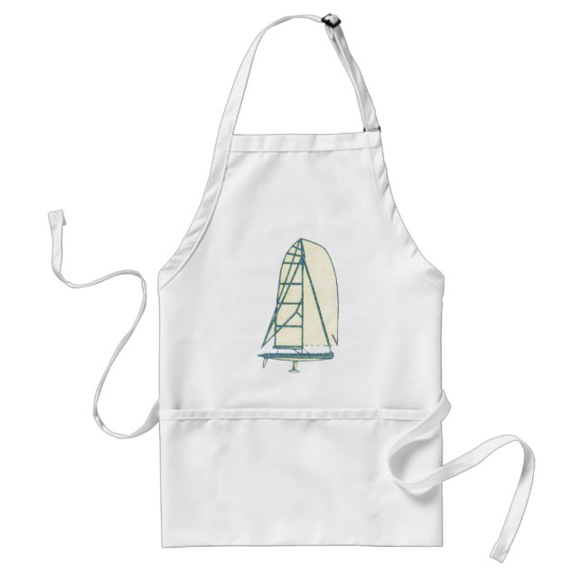 yatching laser class adult apron (Front)