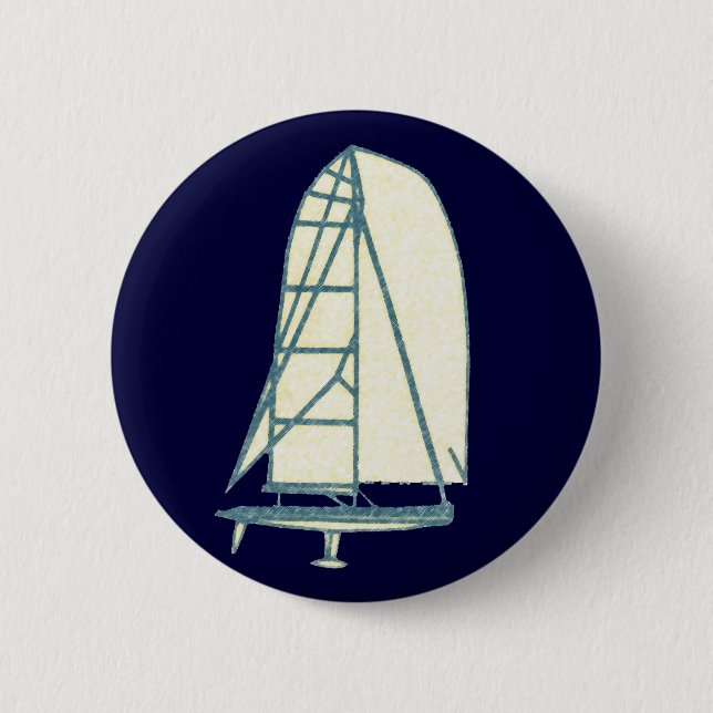 yatching laser class pinback button (Front)