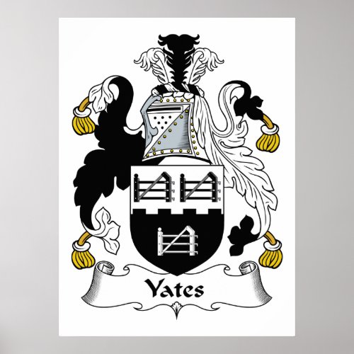 Yates Family Crest Poster