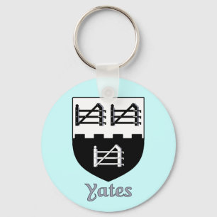 Yates Family Shield Keychain