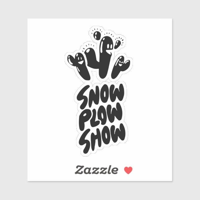 Yati M's Show Plow Show Design #2 Sticker (Sheet)