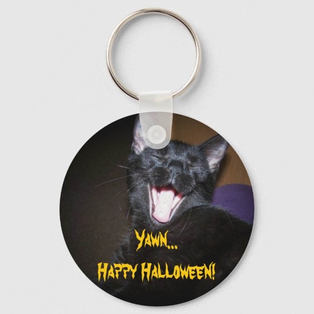 Yawn...Happy Halloween! Keychain (Front)