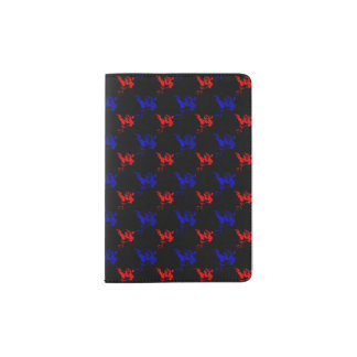 Yawning Cat Abstract Passport Holder